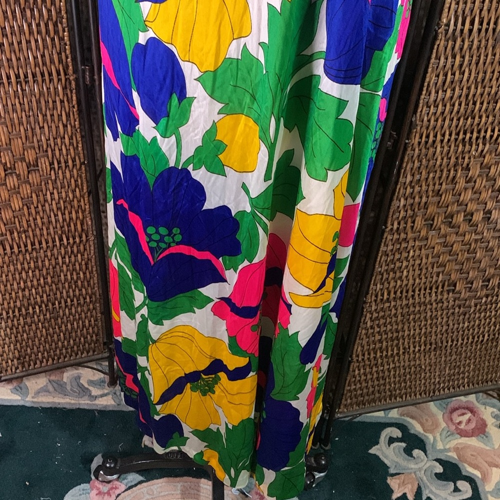 🚫SOLD🚫Vintage Hawaiian Maxi Dress Size M/L - Picture 2 of 9